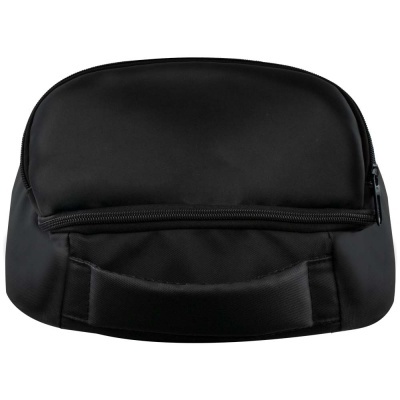 Necessaire preta com fecho e alça larga