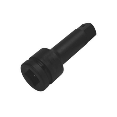 Adaptador ou prolongador de ferramenta preto em fundo branco