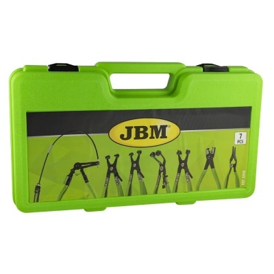 Estojo verde plástico com conjunto de 7 alicates JBM