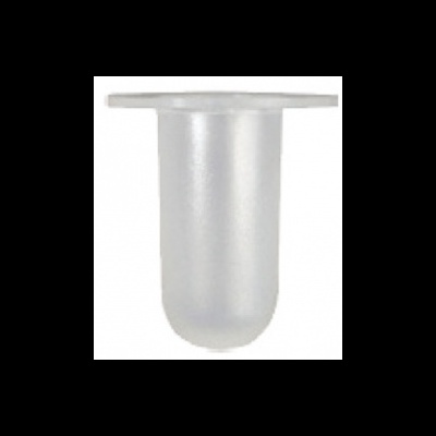 Pilão de borracha branca translúcida