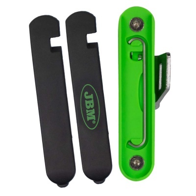 Conjunto de ferramentas para bicicletas preto e verde com logótipo JBM