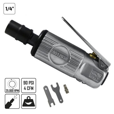 ferramenta pneumática com alavanca em fundo branco