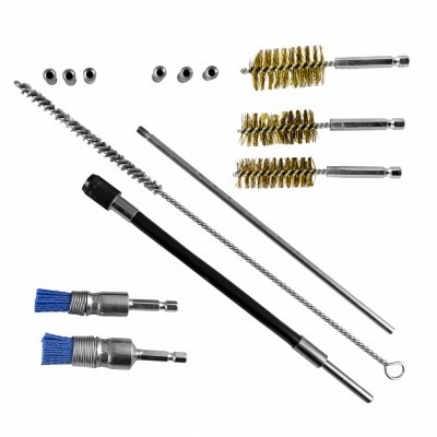 Conjunto de escovas de limpeza multiuso com cabos e cerdas coloridas