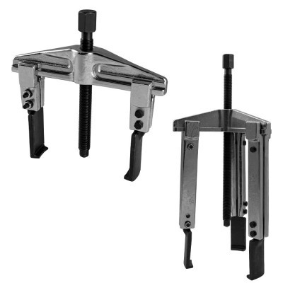 Extratores metálicos de três garras com parafuso central preto