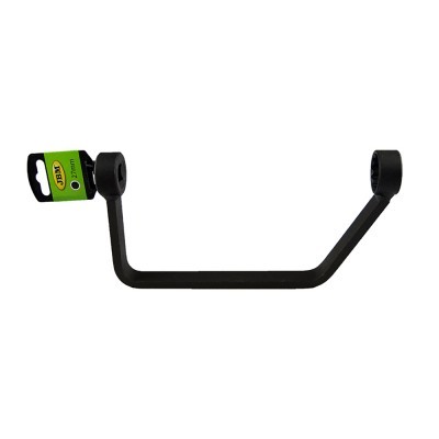 Chave de fita JETE 10mm em metal preto com etiqueta verde e amarela