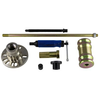 Conjunto de várias peças metálicas e plásticas para maquinaria