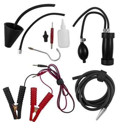 Conjunto de acessórios de aspiração e enchimento para sistemas automotivos.