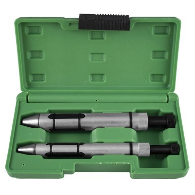 Extratores de parafusos em caixa verde