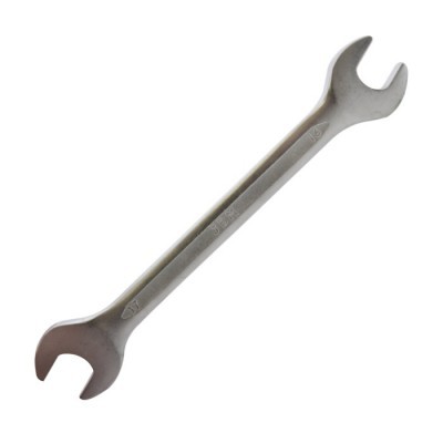 Chave fixa dupla em metal prateado com tamanhos 8 e 10