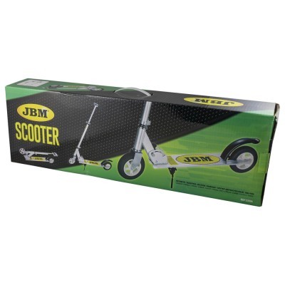 Caixa de patinete JBM amarelo e preto com texto JBM SCOOTER