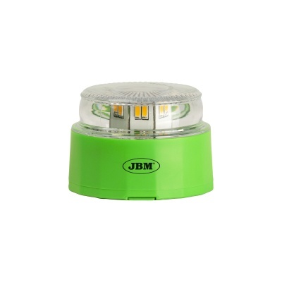 Luz portátil LED verde da marca JBM com LEDs internos