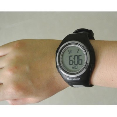 Relógio digital de pulso preto da marca Platinet