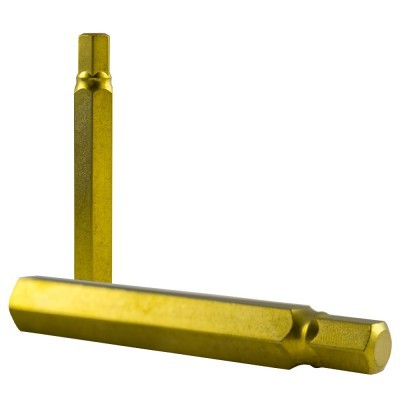 Peças metálicas douradas hexagonais para ferramenta