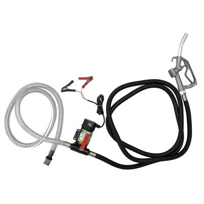 Bomba manual para combustível com mangueiras e bico metálico