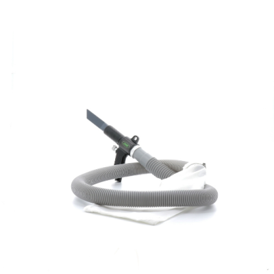 Tubo flexível cinza com bocal preto e saco branco