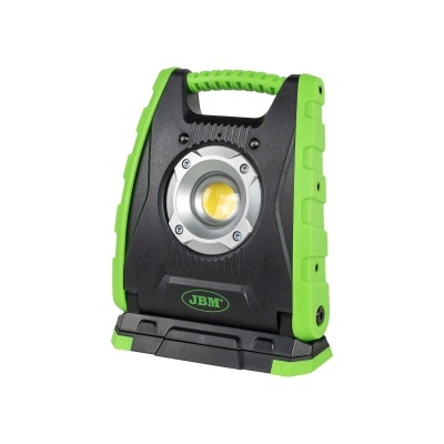 Lanterna portátil JBM em preto e verde com lente prateada
