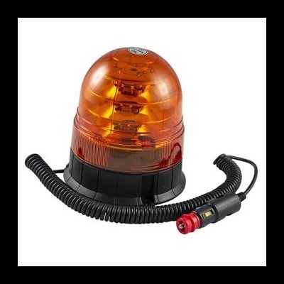 Luz de aviso giratória laranja com cabo espiral