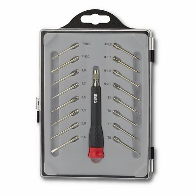 Conjunto de ferramentas de precisão USAG com várias pontas e estojo plástico