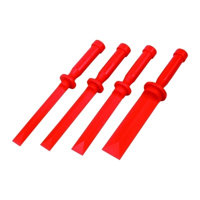 Quatro ferramentas vermelhas de plástico para chaves de fenda