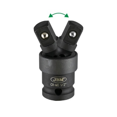 Adaptador articulado para ferramentas JBM preto com inscrições douradas