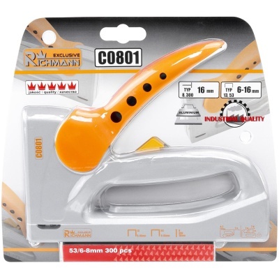 Aparelho para montagem com cabo laranja e cinza em embalagem RICHMANN C0801