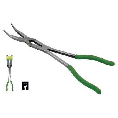 Alicate de ponta curva com cabo verde