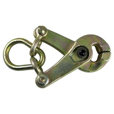 Grampo metálico multifuncional prateado com fecho de anel