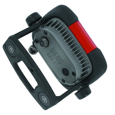 Lanterna de inspeção portátil USAG 836 R em preto, cinzento e vermelho