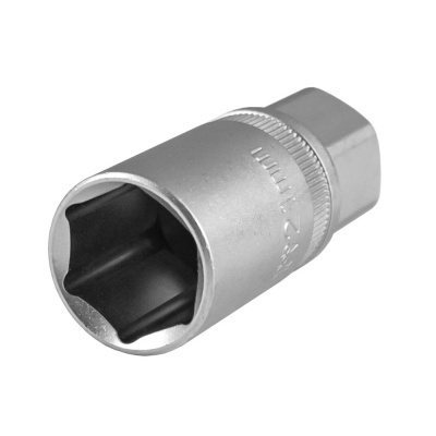 Chave de caixa metálica prateada 24mm