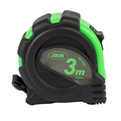 Trena de medição preta e verde JBM 3m x 16mm