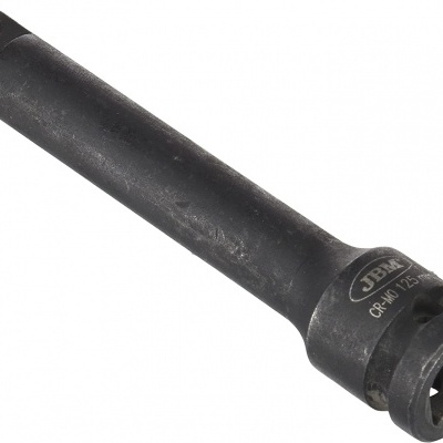 Extensor para soquete preto de metal com texto JBM CR-MO 12.5mm