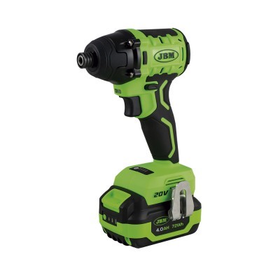 Ferramenta elétrica de impacto verde e preta da JBM com bateria recarregável