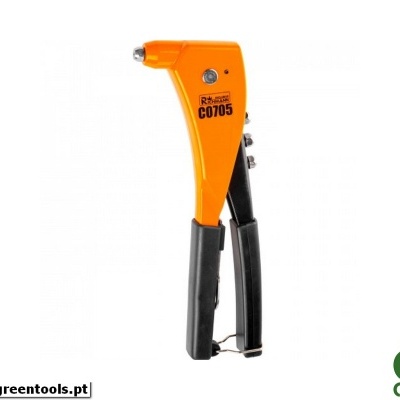 Rebitador manual laranja e preto com marca R-TOOLS C0705