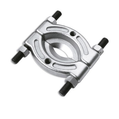 Extrator de rolamentos metálico prateado com parafusos pretos