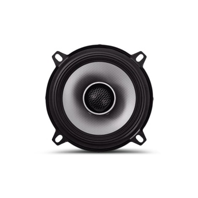 Coluna de som redonda preta e cinza isolada