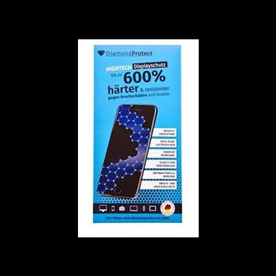 Embalagem azul de película protetora para telemóvel DiamondProtect