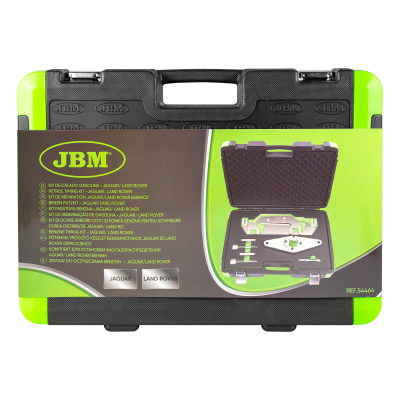 Estojo de ferramentas JBM preto e verde fluorescente para Jaguar e Land Rover