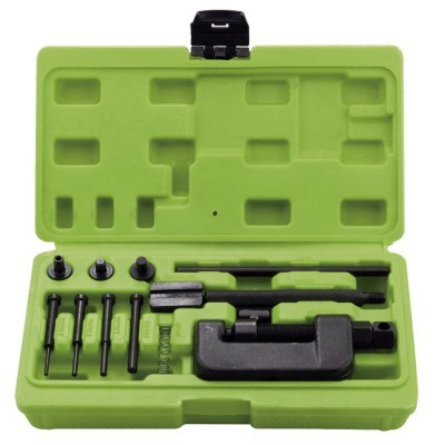 Conjunto de ferramentas para retirada de rebites em estojo verde