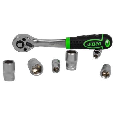 Conjunto de ferramentas com catraca JBM e cinco soquetes