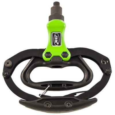 Suporte de fotografia metálico preto e verde com logótipo JBW