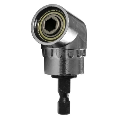 Ferramenta para chave de parafusos com ângulo reto em metal cromado