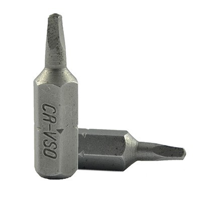 Pontas de chave de fendas metálicas com inscrição CR-V5.0