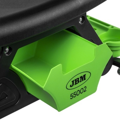 Carrinho de mão verde e preto com texto JBM 55002