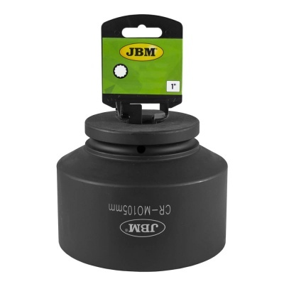 Produto quadrado preto com etiqueta verde JBM