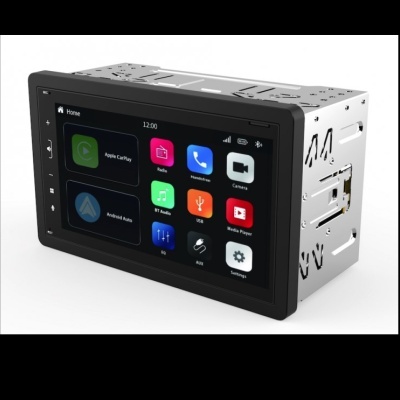 Rádio de carro com ecrã tátil a cores e ícones digitais