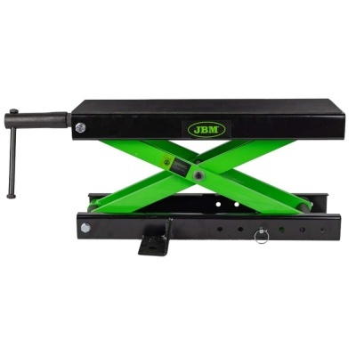 Macaco elevatório tipo tesoura preto e verde marca JBM