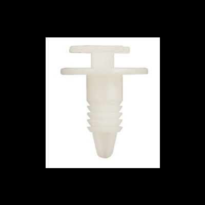 Presilha de plástico branca cónica com abas horizontais