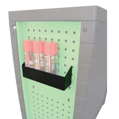 Carrinho de ferramentas com suporte para latas de spray