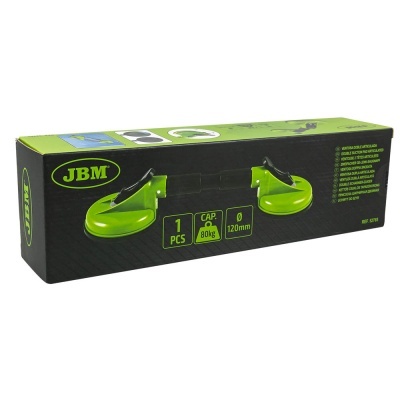 Embalagem preta e verde de ventosas para elevação de carga JBM