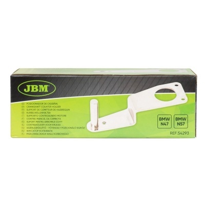 Suporte de motor branco na embalagem verde e preta JBM para BMW N47 e N57